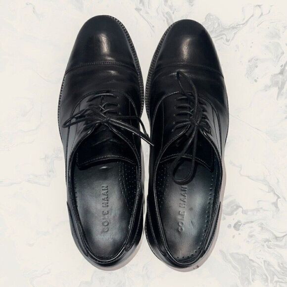 Cole Haan Men\'s Williams Cap Toe Oxford Black Dress Show Mens Size 9M C12202 main image 7